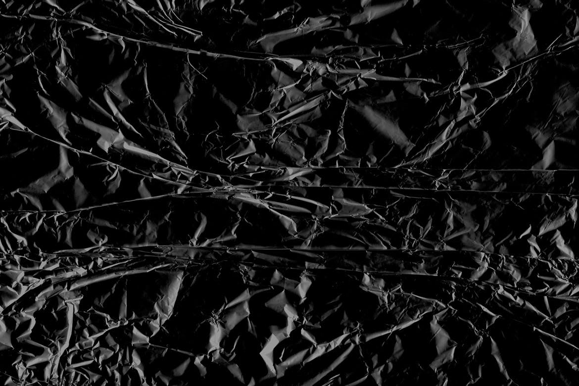 黑色褶皱塑料肌理纹理素材blackcrumpledtextures