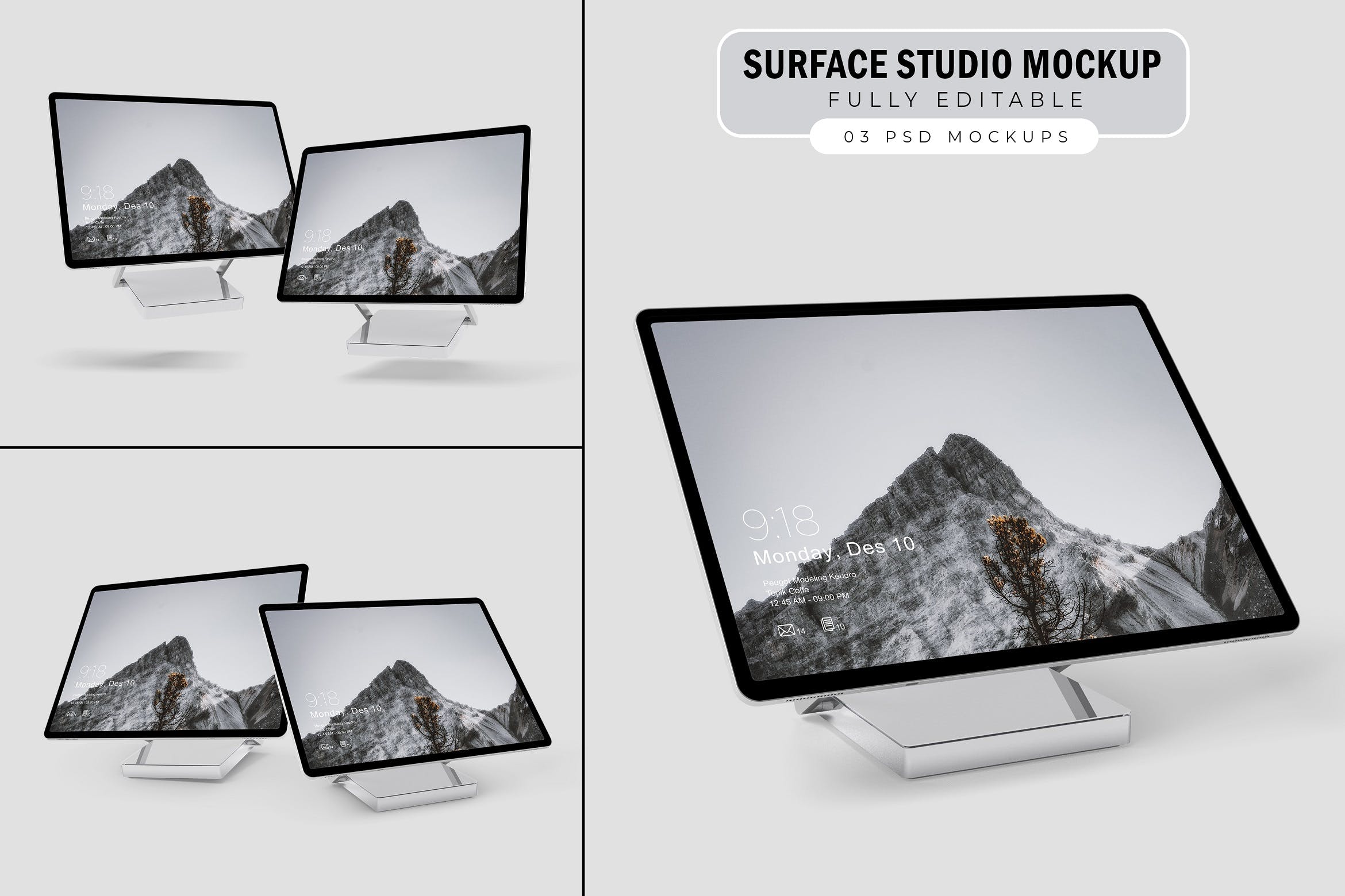 surfacestudio微软电脑一体机屏幕演示样机v2surfacestudiomockupv2