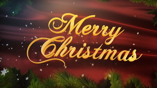 圣诞节主题家庭&企业祝福视频AE片头素材 Christmas Greetings