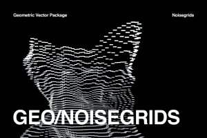 独特几何噪点组成网格设计插图合集 Geometric Noise Grid Collection