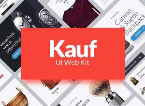 个性的电商网站Web Ui Kits打包下载【PSD】