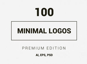 100款迷你 Logo 设计模板素材（AI, EPS, PSD&Free Fonts）