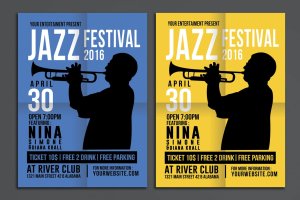 爵士音乐节传单素材 Jazz Music Festival