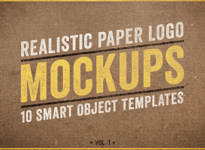 Logo 标志展示样机模版 Paper Logo Mockups Volume 1
