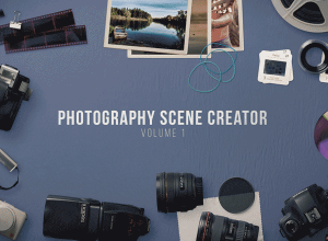 拍摄场景 Mockup 模板 Photography Scene Creator Volume 1