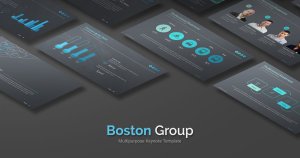 商业机构推广Keynote幻灯片素材 Boston – Creative Keynote Template