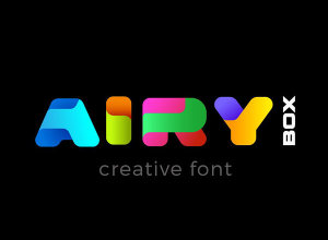 创意英文字体 Airy Box font