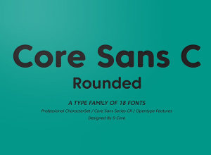 适用于杂志，网页，屏幕，显示器的字体家族 Core Sans CR Font Family（价值140美金）