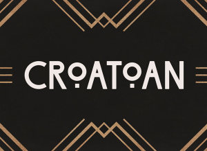 装饰艺术字体 Croatoan – Art Deco Headline Font