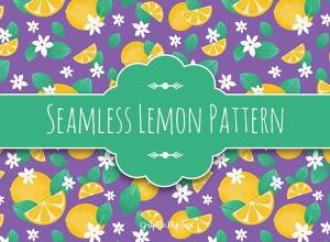 高清柠檬图案纹理插件 Seamless Textured Lemon Pattern [PAT]