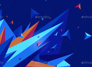 抽象多边形背景图案 Polygonal Splash Backgrounds