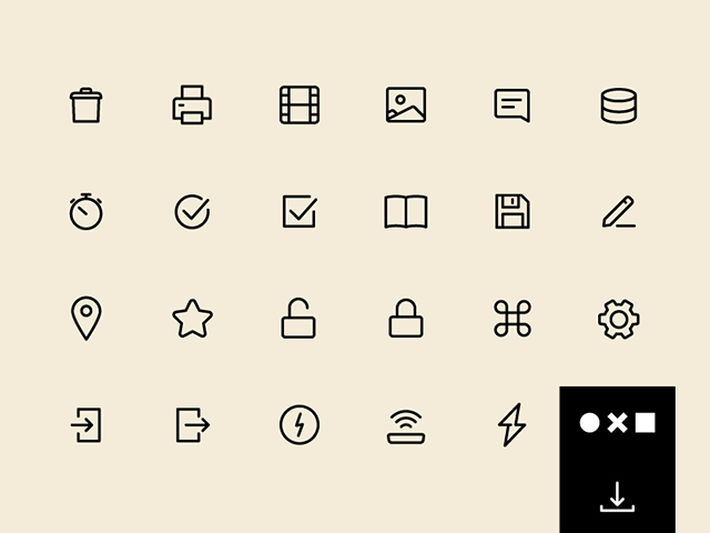 一套UI设计必备SVG图标 A free set of SVG essential icons