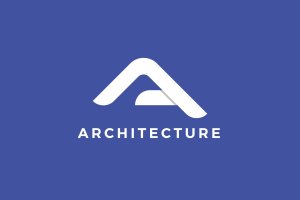 创意字母A图形建筑主题Logo商标设计模板 Architecture A Letter Logo Template