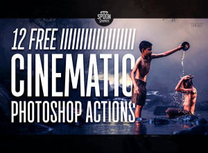 可一键将照片实现各种电影风格的PS动作集 12 Free Cinematic Photo Effect Actions for Adobe Photoshop
