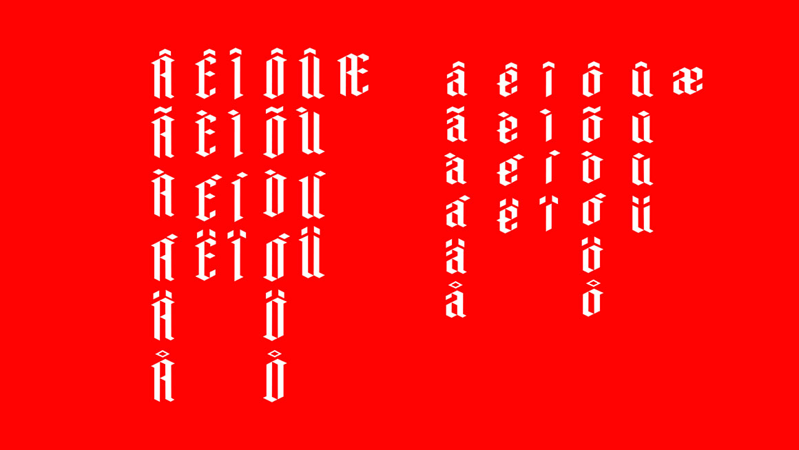 一款哥特式风格字体 Free gothic style font：Santiago