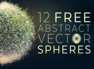 12个非常酷的科幻色彩的球状图形 Free Abstract Sphere Graphics in Vector Format
