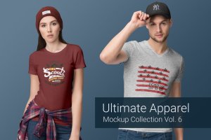 服装电商必备的终极服装单品展示样机模板v6 Ultimate Apparel Mockup Vol. 6