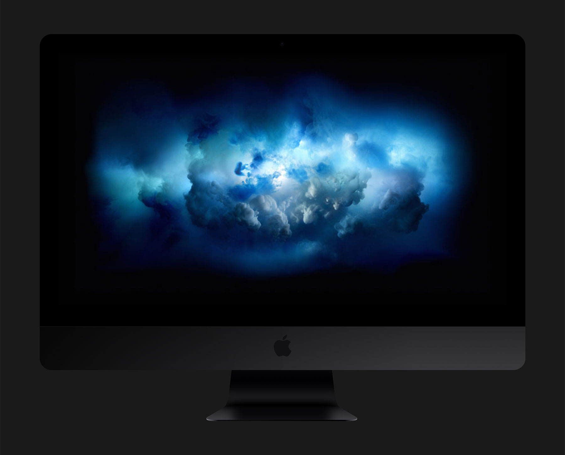 全新的iMac Pro 黑色 展示模型(Mockup)下载[For sketch]
