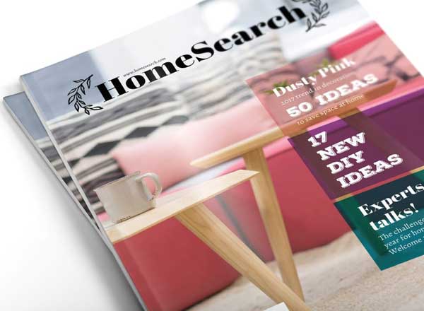 居家生活类杂志模板 Homesearch, FREE InDesign A4 Magazine Template