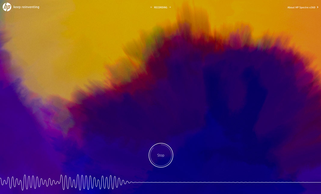 HP Sound in Color website
