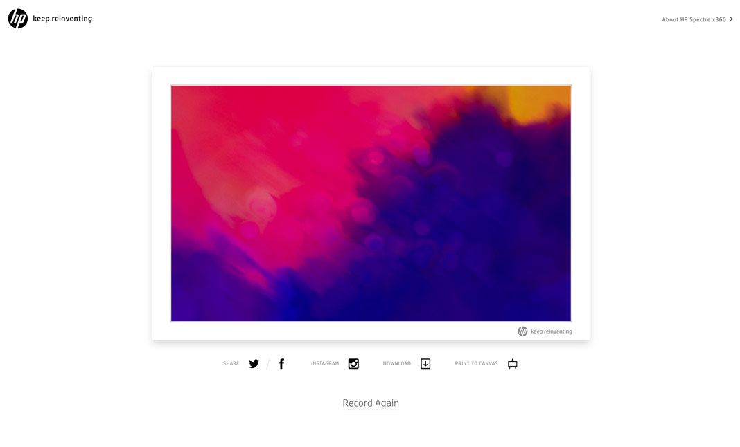 HP Sound in Color website