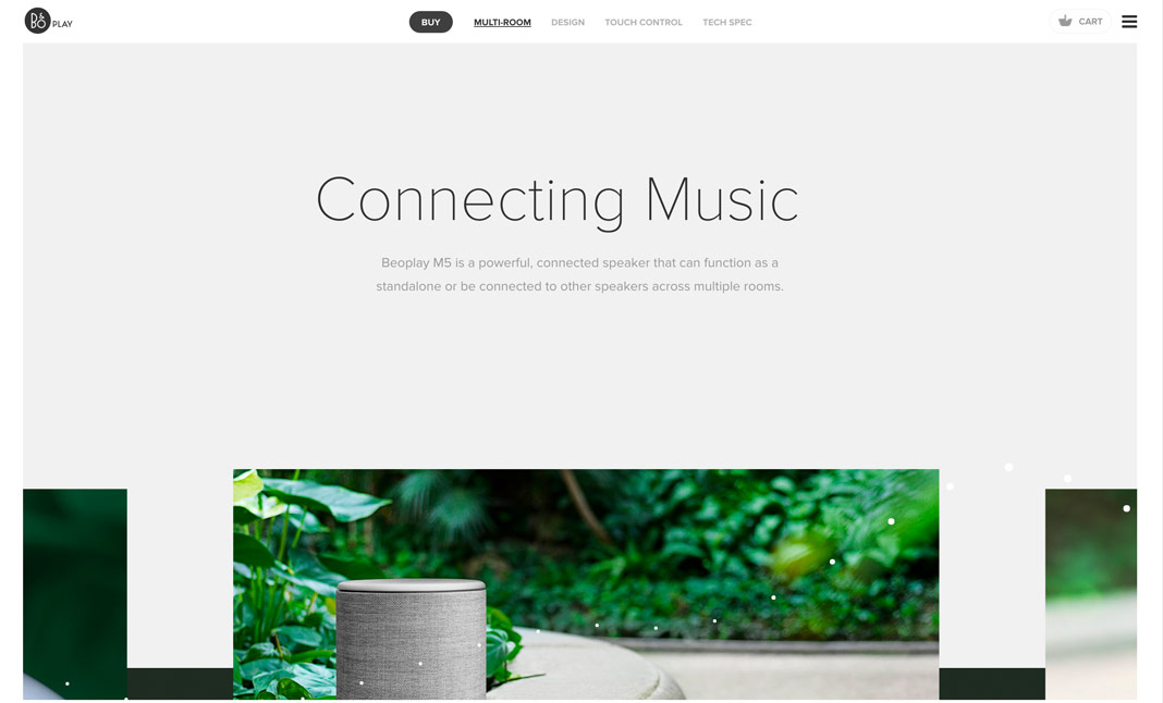Beoplay M5 - Connecting Spaces website