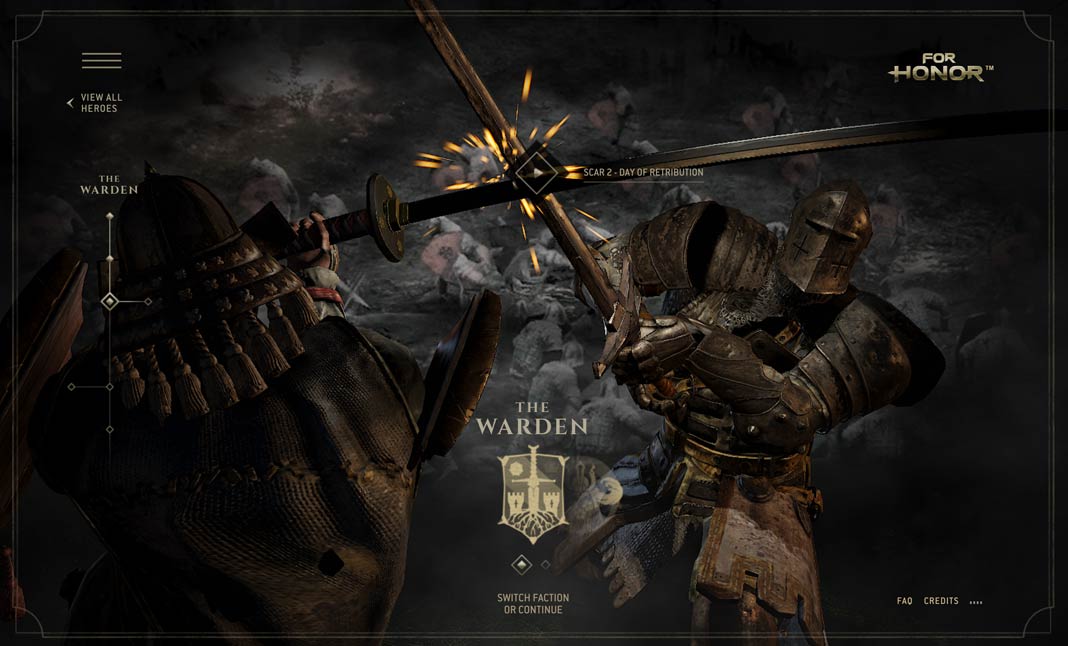 For Honor - Scars website