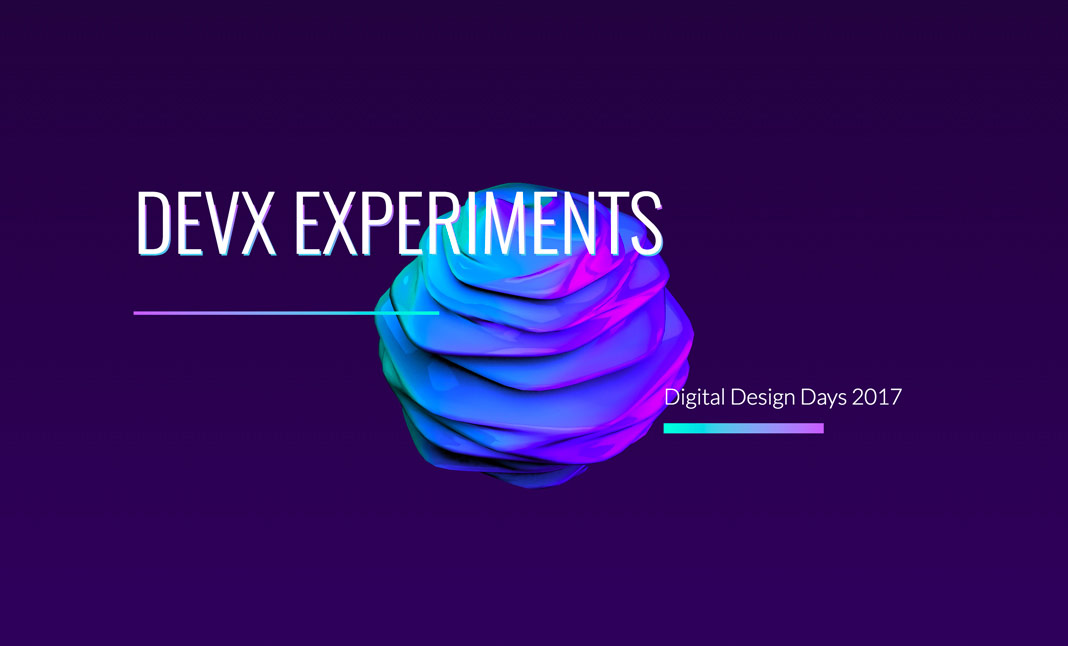 DEVX Experiments - DDD 2017