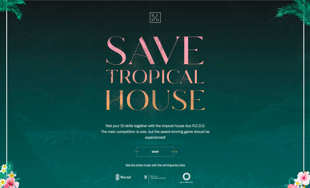 Save Tropical House website