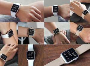 多角度 Apple Watch 展示样机 Apple Watch on Wrist Mockups（真实场景）