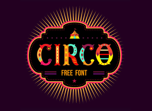 欢乐且色彩丰富的字母图形: CIRCO Font [EPS]