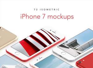 72个当下最完美的最高品质的时尚的iPhone7展示模型Mockups下载