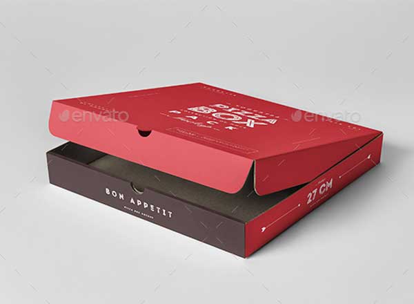 27种视觉披萨包装盒展示样机 27 Pizza Box Mock-up