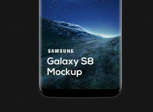 三星旗舰手机样机 Samsung Galaxy S8 Mockup (PSD)