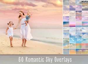 浪漫天空叠层背景纹理 60 Romantic Sky Overlays