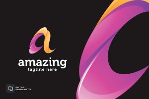 创意字母A-Logo徽标设计模板 Amazing / Letter A – Logo Template