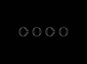现代感满满的时尚字体 Modern fashion style font: Coco