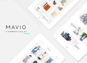 时尚服饰类电商 APP UI 套件 Mavio E-Commerce UI/UX Kit
