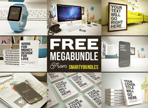 超级合集：平面素材及样机 Free Megabundle From Smartybundles
