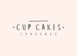一款叫做蛋糕杯的可爱字体：Cup Cakes