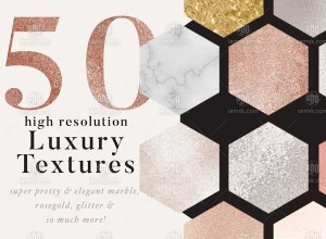 50款奢华金、大理石纹理素材 50 luxury gold & marble textures