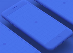 【免费】完美的透视角度的 iPhone 8展示模型Mockups下载[PSD]