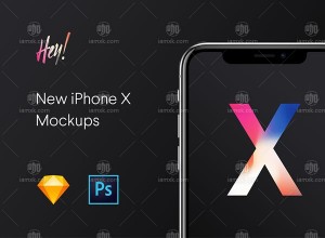 VIP专享高品质的iPhone X展示模型 Mockups下载 [PSD,Sketch]