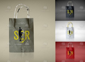 时尚简约的购物袋mockups下载[PSD]