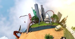 3D科幻星球旅游动画特效AE模板 Planet America