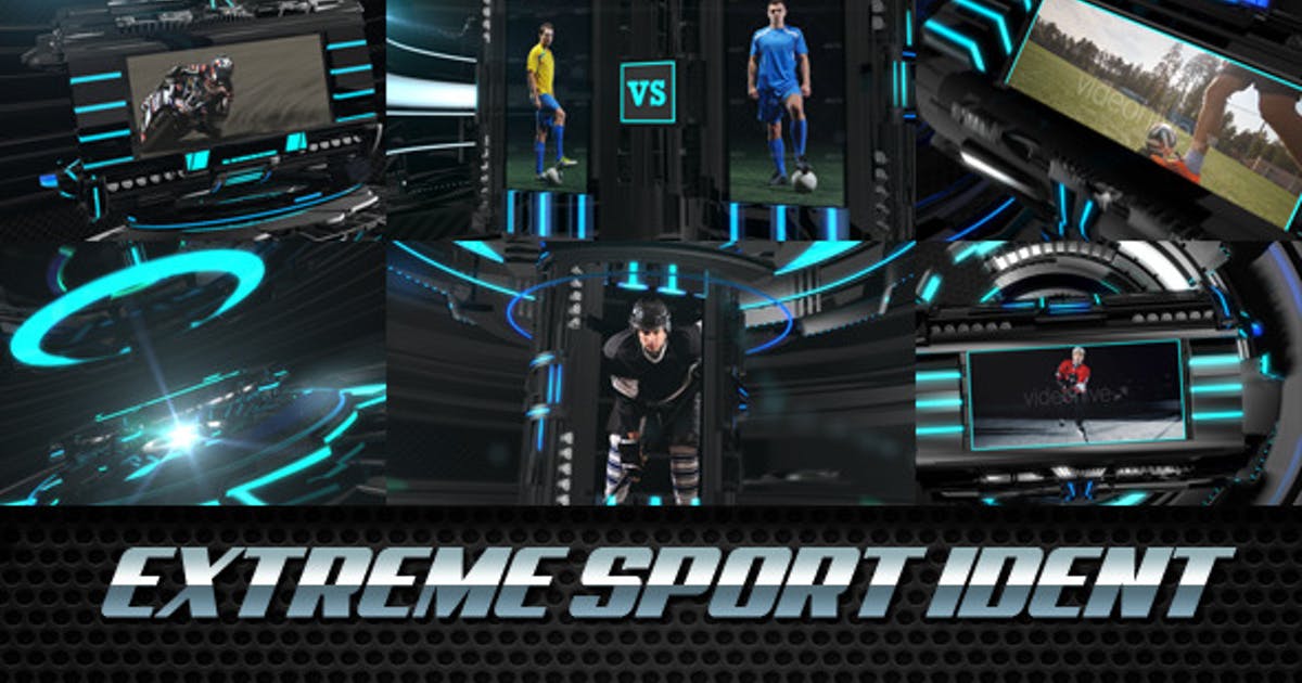 体育运动竞技类节目片头AE模板 Extreme Sport Ident – Broadcast Package