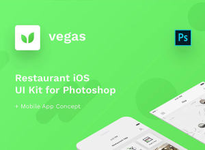 餐饮 O2O 应用 UI 套件 Vegas Restaurant iOS UI Kit