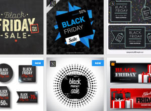 第五弹：30+黑色星期五促销广告物料素材 Black Friday Sales Graphics