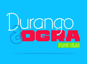 两款可爱适用于卡通场景的字体 Durango & Ogra Font Duo Font Family – 2 Fonts
