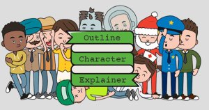 卡通人物场景动画AE视频模板 Outline Character Explainer Toolkit